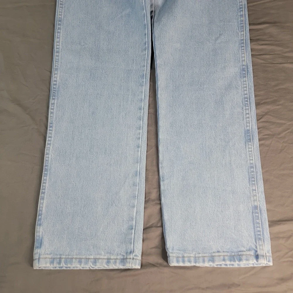 Wrangler Jeans Mens 36x32 Blue Denim 936 Cowboy Cut Orginal Fit 13MWZ Light Wash